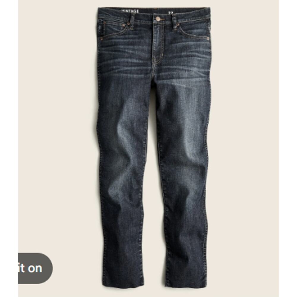 J. Crew 9" vintage slim-straight jean in Rockport wash size 28